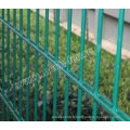 Galvanisation de clôture en treillis métallique à double anneau ISO9001 haute qualité ou en PVC enduit